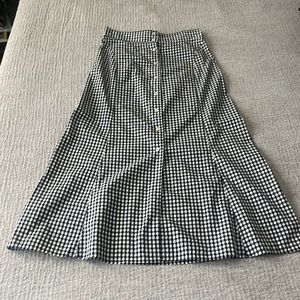 ALC cotton gingham midi skirt size 4